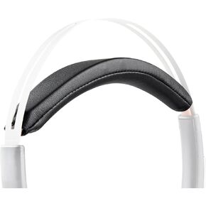 SOULWIT Protein Leather Headband Cover for Plantronics Voyager Focus B825/UC (Do Not Fit Voyager Focus UC2) Headphones, Easy DIY Installation - Black