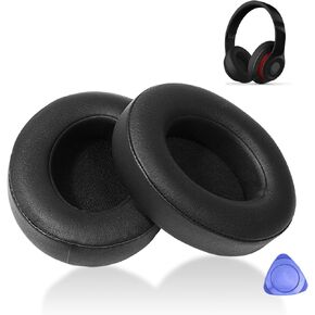 Earpads Cushions Replacement for Beats Studio 2.0 & 3.0 Wired/Wireless (B0500 / B0501) Does NOT Fit Beats Solo- Extreme Comfort Ear Cushions Replacement Ear Cover, 2 Pcs (Black)