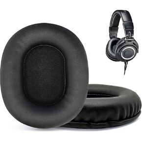 Replacement Ear Pads for Audio Technica ATH M50X M50XBT M50RD M40X M30X M20X MSR7 SX1 Monitor Headphones, EarPads Cushions Headphones Covers with Memory Noise Isolation Foam-Black