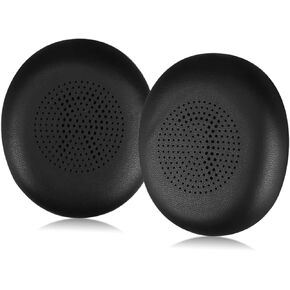 45H Ear Pads,Replacement Earpads for Jabra Evolve2 65 (65MS 65UC USB)/Evolve2 40 (40UC 40MS USB)/Elite 45h On-Ear Wireless Headset, Ear Cushions with Soft Protein Leather(Black)