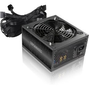 1000W Power Supply 80 Plus Gold Full Voltage 110-230V Active PFC Gaming PSU Non Modular Design Standard ATX Computer Power Supplies with 140MM Ultra Quiet Cooling Fan for Desktop PC Server