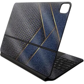 Glossy Glitter Skin Compatible with Apple Magic Keyboard for iPad Air 13-inch (M2) 2024 - Modern Hex - Premium 3M Vinyl Protective Wrap Decal Cover - Easy to Apply | Crafted in The USA by MightySkins