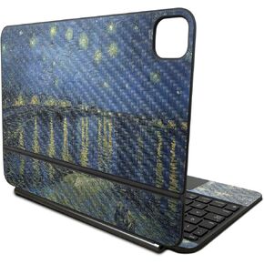 Carbon Fiber Skin Compatible with Apple Magic Keyboard for iPad Pro 11‑inch (M4) 2024 - Over The Rhone - Premium 3M Vinyl Protective Decal Cover - Easy to Apply | Crafted in The USA by MightySkins