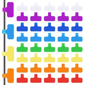 40 Pcs Cable Labels Medium Multi-Color Write On Cord Labels, Cable Tags and Wire Tags for Electronics, Computers Multi-Purpose Cable Management and Identification in Saudi Arabia