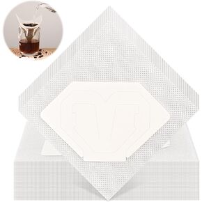 WMKGG 60 PCS Cone Coffee Filters ، حقيبة ورق مرشح القهوة المحمولة القابلة للتخلص منها ، أذن معلقة واحدة