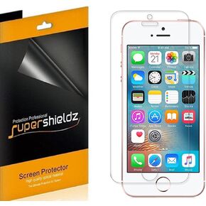 Supershieldz (6 Pack) Designed for iPhone SE (1st Gen, 2016 Edition), iPhone 5S, iPhone 5C, and iPhone 5 Screen Protector, High Definition Clear Shield (PET)