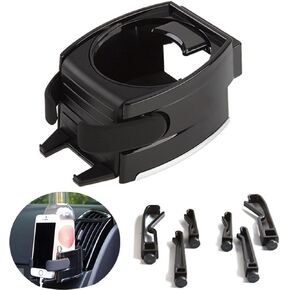 Universal Stable Car Phone Mount Air Vent Holder,Cup Holder Phone Mount for Car,Car Cellphone Large Adapter,Adjustable Phone Holder for Car,Compatible iPhone,Samsung Etc Car Accessories Phone (Black)