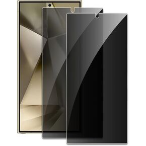 2 حزمة شاشة شاشة الخصوصية ل Samsung Galaxy S24 Ultra ، و Hosti Preded Glass Movie ، 9H صلابة ، حماية حافة الترقية ، سهولة التثبيت ، خالية من الفقاعات ، ودية في الحالة in Kuwait