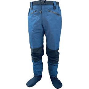 Zip Front Waist High Wader Stockingfoot Wading Pants for Fishing Hunting Kaykaing