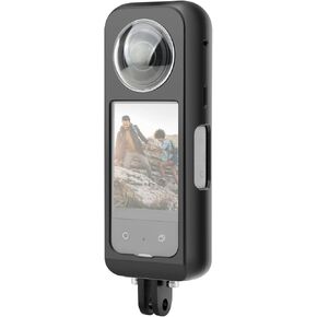 PULUZ Utility Frame for Insta360 X3, Metal Protective Cage with Lens Protector, Protection Housing Frame Cage for Insta360 X3 Accessories