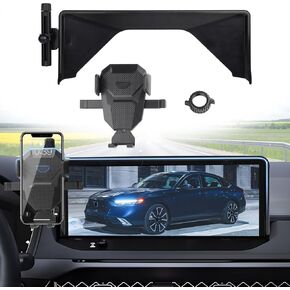 حامل هاتف السيارة للملحقات Honda Accord 2023-2025 ، MPS Accord Phone Mount على شاشة 12.3 بوصة ، حامل هاتفي مستقر خالي من اليدين لجميع الهواتف