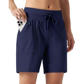 Willit Women's Shorts Hiking Athletic Shorts Quick Dry Golf Outdoor Casual 7" Shorts Lightweight UPF50+