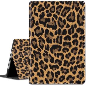 for iPad 10th-Gen 10.9-inch 2022 Case, Adjustable Stand Shockproof Protective Cover, with Automatic Wake-up/Sleep Function, Suitable for iPad 10th Gen 2022 Case, Leopard Print