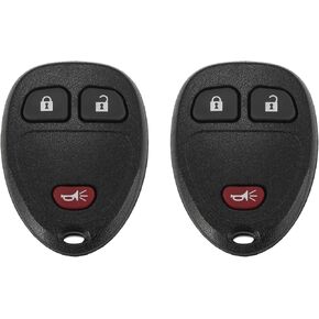 X AUTOHAUX 315MHz OUC60270 Replacement Keyless Entry Remote Car Key Fob for Chevy Silverado 1500 2500 3500 for GMC Sierra 1500HD 2500HD 3500HD 2007-2014 3 Buttons 15913420 2pcs