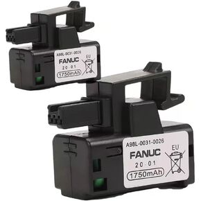 2Pcs A98L-0031-0026 3V 1750mAh PLC Battery for FANUC A02B-0309-K102 PN FANUC A98L-0031-0026