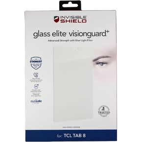 ZAGG Invisible Shield Glass Elite Screen Protector with Vision Guard+ for TCL Tab 8