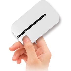 4G Portable with SIM Slot, 150Mbps Unlocked Mobile Hotspot, Portable Pocket Travel Router Supports 10 Users for Phone Laptop Desktop Tablet