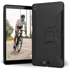 URBAN ARMOR GEAR UAG LG G Pad 5 10.1, Tablet Case with Built-in Kickstand, Scout Feather-Light Rugged [Black] Military Drop Tested Case
