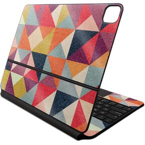 Glossy Glitter Skin Compatible With Apple Magic Keyboard for iPad Air 13-inch (M2) 2024 - Bright And Happy - Premium 3M Vinyl Protective Decal Cover - Easy To Apply | Crafted in the USA by MightySkins