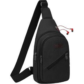 Small Crossbody Sling Backpack Sling Chest Bag，Adjustable Cross Body Bag Chest Shoulder Bag Daypack Fanny Pack for Travel Hiking