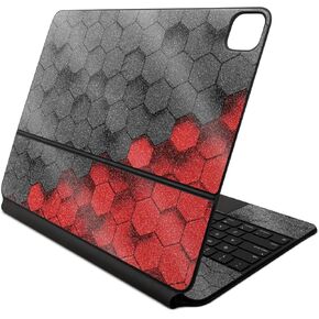 Glossy Glitter Skin Compatible with Apple Magic Keyboard for iPad Air 13-inch (M2) 2024 - Two-Tone Hex - Premium 3M Vinyl Protective Decal Cover - Easy to Apply | Crafted in The USA by MightySkins
