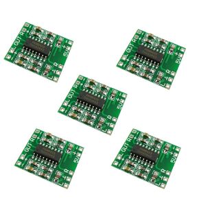 5PCS PAM8403 Dual Channel 3W + 3W Mini Digital Power Amplifier Module Board AMP Class D 2.5-5V Input Digital Power Amplifier Board USB Power Supply Amplifier Board Power Amplifier Module
