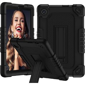 للحصول على علامة تبويب TCL 8 Plus Tab 8 Le Tablet Case Froofchproof Flillder Counter Strap حالة وقائية وعرة لـ TCL Tab 8 Plus 9138S/ Tab 8 LE 9137W/ TAB 8 WIFI 9132X/ TAB 8V/ TAB 8 SE 6048E- Black-