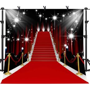 10x10ft Red Carpet Vinyl Photography Backdrop Customized Photo Background Photo Booth Studio Props HXME186