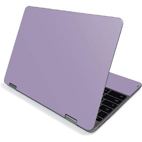 MightySkins Skin for Samsung Chromebook Plus V2 12" (2019) - Solid Lavender | Protective, Durable, and Unique Vinyl Decal wrap Cover | Easy to Apply, Remove, and Change Styles | Made in The USA