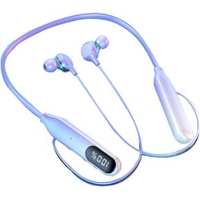 Wireless Neckband Bluetooth Headphones Around The Neck Earbuds Gym Sports Running In Ear Waterproof Neck Band Headphones Wireless Bluetooth ENC Noise Cancelling Ear Buds for iPhone Android Runners