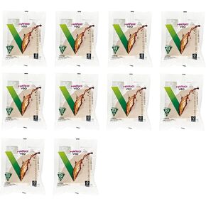 10Set X Hario 02 100-Count Coffee Natural Paper Filters, 10 Pack Value Set (Total of 1000 Sheets) by Hario