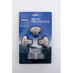 Gunmaster 38295/MTL 100 Metal Trigger Lock, Triple, Clam Pack