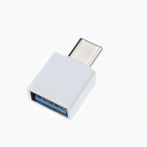 White Plastic USB C to USB 2.0 Adapter USB Type C Male to USB Female Converter fit for Cell Phone Cables and Adapters