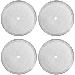 ACKLLR 4 Pack French Press Replacement Filter Screen,Reusable Stainless Steel Mesh Filters for Universal 1000 ml / 34 oz / 8 cup French Press Coffee Makers