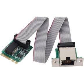 M.2 2.5G Ethernet Network Card, 2.5G/1G/100Mbps Single Port RJ45 M.2 A E to RTL8111H Gigabit Ethernet Card for Desktop PC, for Win 7, 8, 10, 11, for Linux