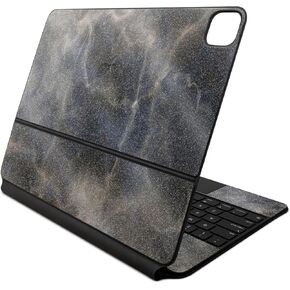 Glossy Glitter Skin Compatible with Apple Magic Keyboard for iPad Air 13-inch (M2) 2024 - Stormy Marble - Premium 3M Vinyl Protective Decal Cover - Easy to Apply | Crafted in The USA by MightySkins