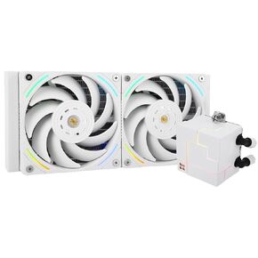 Thermalright Core Matrix 240 White CPU Liquid Cooler with 120mm PWM Fan,240 White Cold Row Specification,Integrated Water Cooler Heatsink,for AMD/AM4/AM5,Intel 1700/1150/1151/1200/2011(CM240 White)