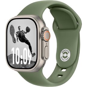 SB PRO Sport Band for Apple Watch Bands Women Ultra 2 49mm, Series 10 46mm, 9 8 7 45mm 41mm, SE 6 5 4 44mm 40mm, 3 2 1 42mm 38mm Men iWatch, Strap Silicone Black