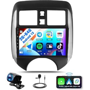 ستيريو سيارة Sixwin Android لـ Nissan Versa Note 2014-2016 مع Carplay اللاسلكي Android Auto Mirror Link 2g+64g in Kuwait