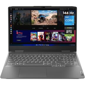 Lenovo LOQ Gaming Laptop, 15.6" FHD Display 144Hz, 16GB RAM, Intel Core i5-13420H, 8-core, 4.6GHz, 1TB Storage, NVIDIA GeForce RTX 3050, Wi-Fi 6E, Bluetooth, Storm Grey, Windows11, W/GaLiMu