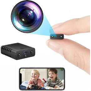 Mini Wireless WiFi Camera Security Camera HD 1080P Nanny Camera with Night Vision, Remote Viewing for Security with iOS,Android Phone