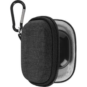 Geekria Shield Earbuds Case Compatible with Samsung Galaxy Buds3 Pro/Galaxy Buds 3 True Wireless Earbud, Replacement Hard Shell Travel Carrying Bag with Carabiner Clip (Dark Grey)