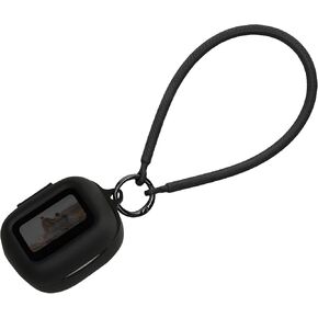 kwmobile Case Compatible with JBL Live Flex 3 / Live Buds 3 / Live Beam 3 - Silicone Headphones Cover with Hand Strap - Black