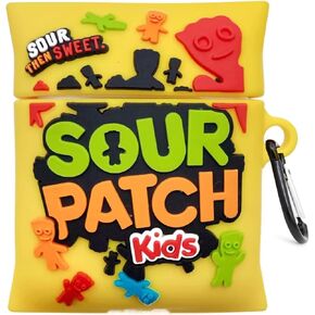 Soft Silicone Case with Keychain for Apple AirPod 1 2 3 Pro 3D Cartoon Food Snack Cool Fun Cute Lovely Adorable Unique Creative Girls Kids Boys (Soft & Chewy Candy, for AirPods Pro 2nd)