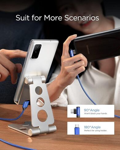 Ainope [2 pack ، 6.6 قدم كابل USB C [90 ° و 180 ° زاوية] in Kuwait