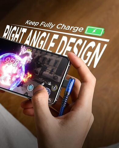 Ainope [2 pack ، 6.6 قدم كابل USB C [90 ° و 180 ° زاوية] in Kuwait