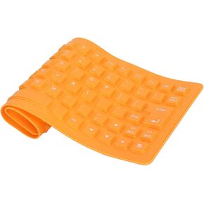 Foldable Silicone Keyboard, USB Wired Rollup Keyboard, Folding Flexible Keyboard Slim Soft Silent Typing 85 Keys for PC Notebook Laptop()