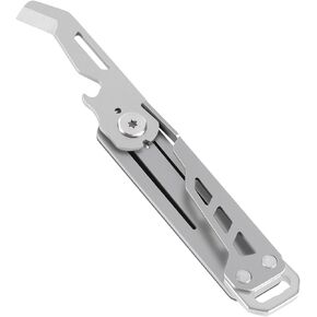 Keychain Bottle Opener, 2 in 1 Keychain Multi Tool, Portable Pocket Box Cutter, Stainless Steel Utility Gadget, Gift for Women, Men, Father, Christmas