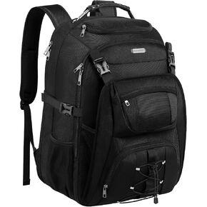 Extra Large Laptop Backpacks, 18.4 Laptop Backpack TSA Friendly Airline Approved Business Gaming 60L Bag with USB Charger Port, Heavy-duty XXL Pack for Men Women Fits 18 17Inch, 21.7x15.9x10.2"
