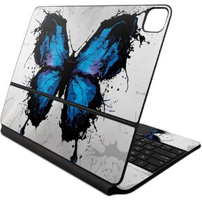 Skin Compatible with Apple Magic Keyboard for iPad Air 13-inch (M2) 2024 - Butterfly Splash - Premium 3M Vinyl Protective Wrap Decal Cover - Easy to Apply | Crafted in The USA by MightySkins